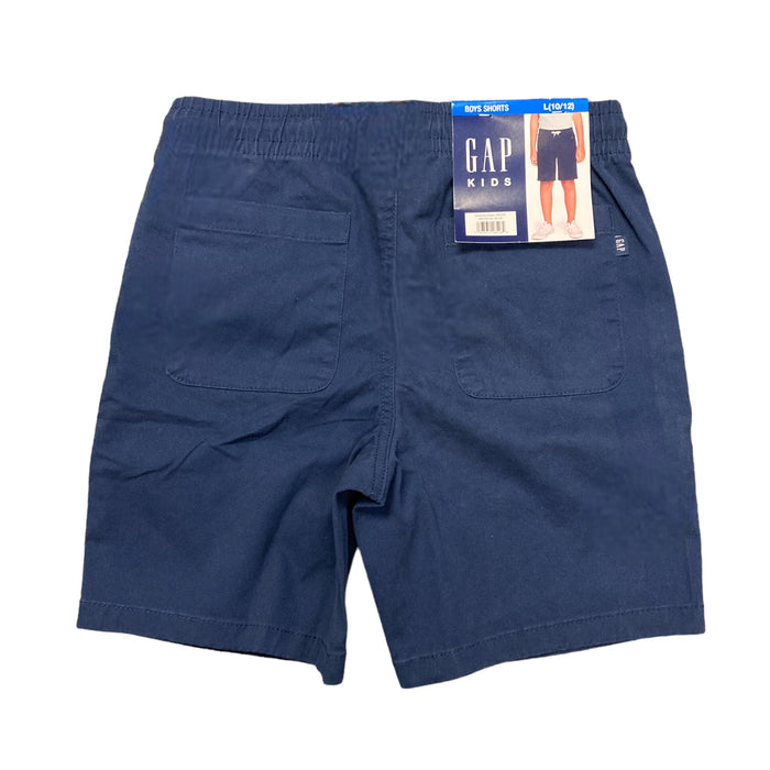 Gap Kids Boys Pull On Elastic Waistband Front & Back Pockets Stretch Soft Twill Shorts