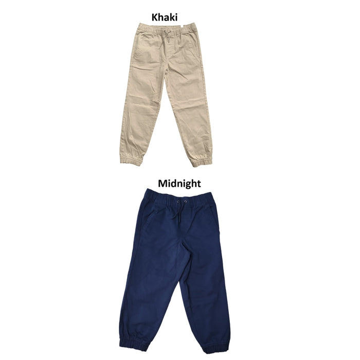 GAP Kids Boys Easy Pull On Drawstring Waist Stretch Twill Jogger, GKFHC00K