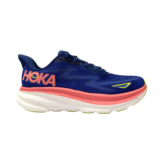 Hoka One One Women's Clifton 9 Waterproof Lace Up Athletic Sneaker