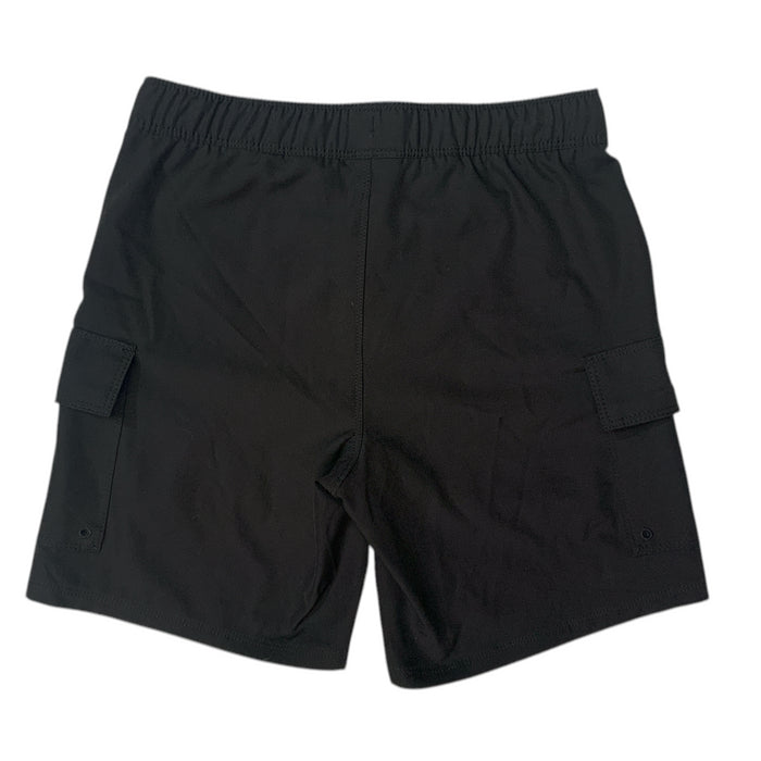 Hurley Boy's Cargo Pocket Drawstring Swim Trunks, Boxer-Brief Style Liner