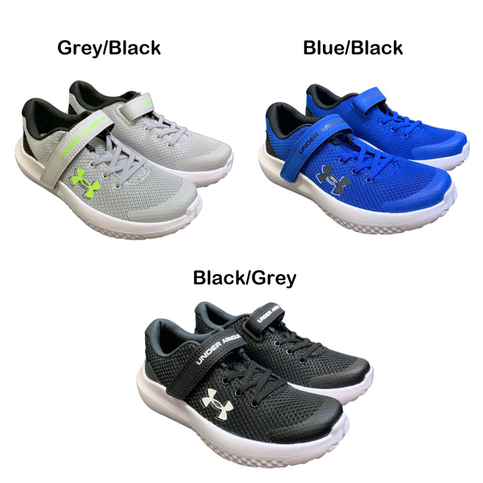 Under Armour UA Boy's Pre-School Surge 4 Alternate Closure Running Shoe