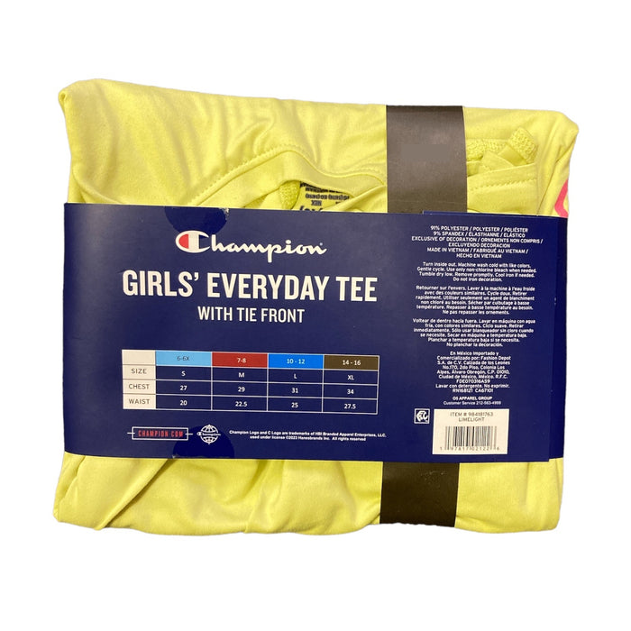 Champion Girl's Everyday Active Graphic Tank Top with High-Low Hem