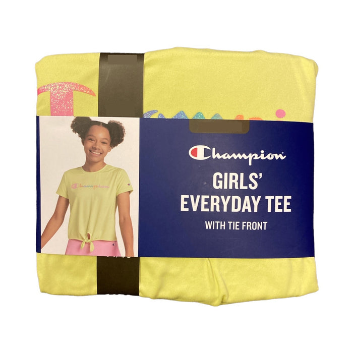 Champion Girl's Everyday Active Graphic Tank Top with High-Low Hem