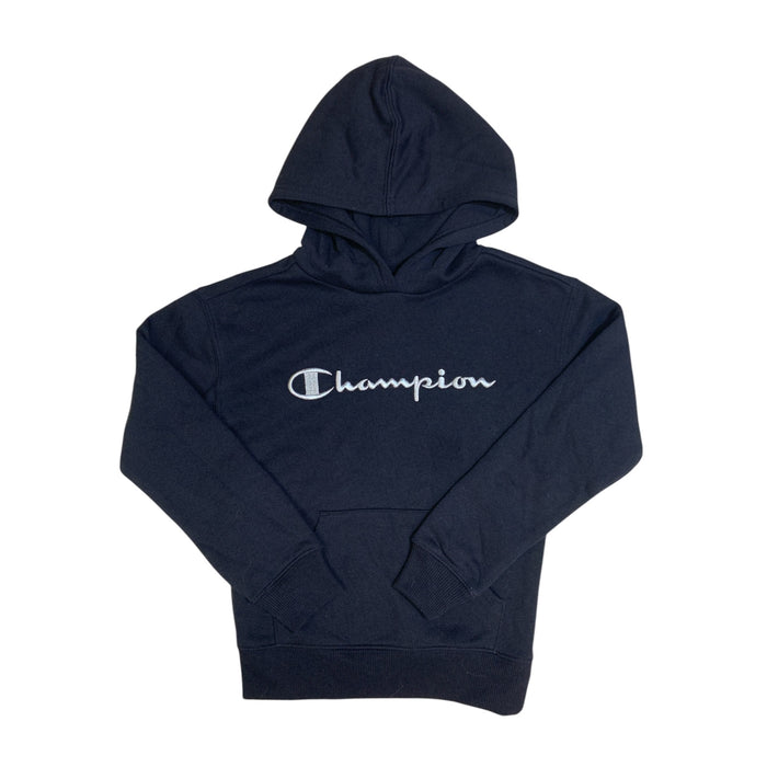 Champion Boy's Logo Kangaroo Pocket Fleece Pullover Hoodie