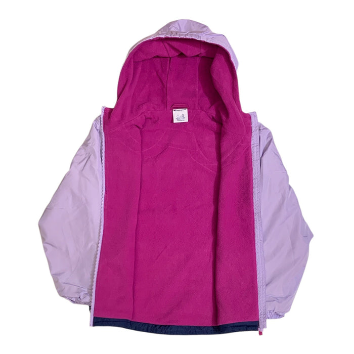 Champion Girl's Windbreaker Jacket, Full Zip, Micro Fleece Lined, Hooded