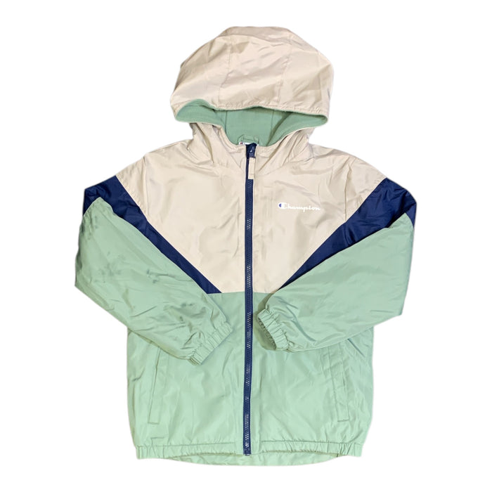Champion Boy's Windbreaker Jacket, Full Zip, Micro Fleece Lined, Hooded