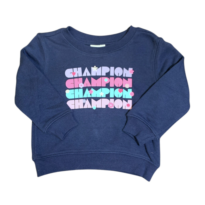 Champion Girl's 2-Piece Fleece Skort Set, Crewneck, Ribbed Cuffs/Hem