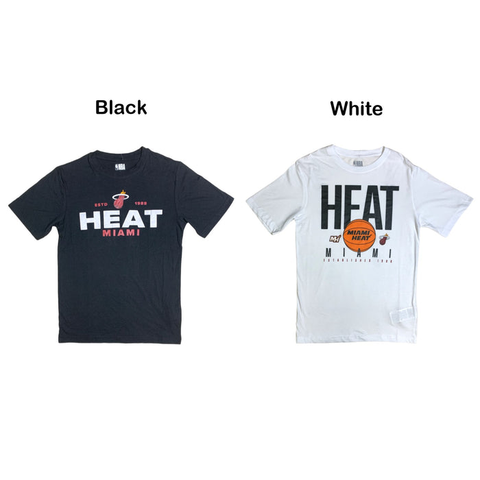 Officially Licensed NBA Miami Heat Cotton-Poly Short Sleeve T-Shirt