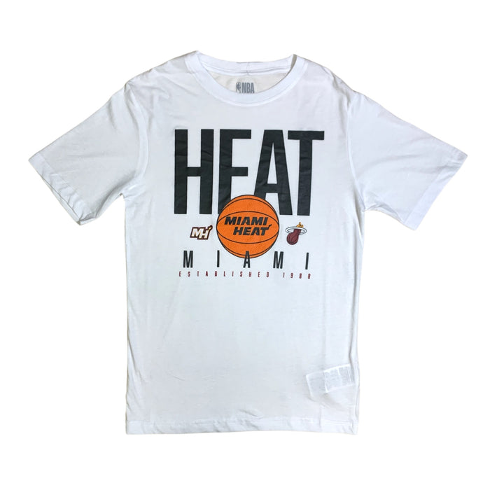 Officially Licensed NBA Miami Heat Cotton-Poly Short Sleeve T-Shirt