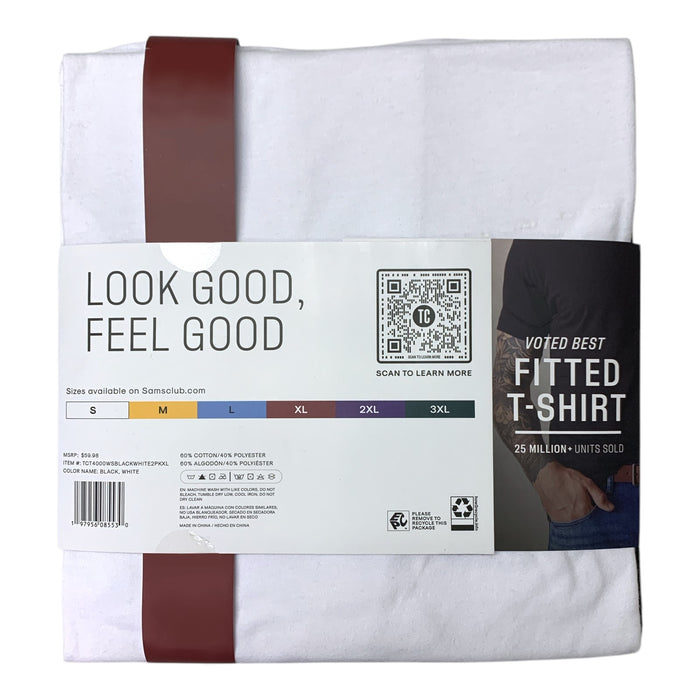 True Classic Men's Athletic Cut Crew Neck 2-Pack T-Shirt