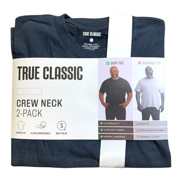 True Classic Men's Athletic Cut Crew Neck 2-Pack T-Shirt