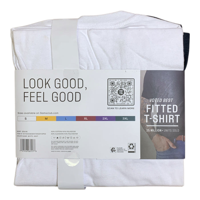 True Classic Men's Athletic Cut Crew Neck 2-Pack T-Shirt