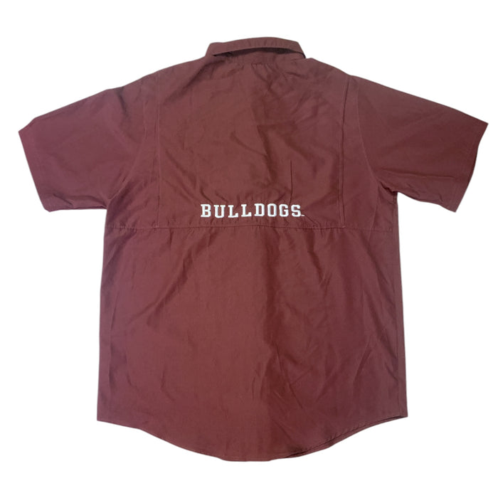 Pro Edge Men's Short Sleeve Button-Down NCAA Moisture Wicking Shirt