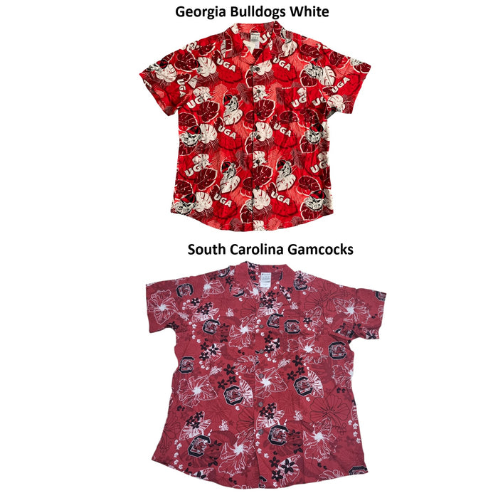 Champion Mens Short Sleeve Collared Button Down NCAA Shirt, CBMKM