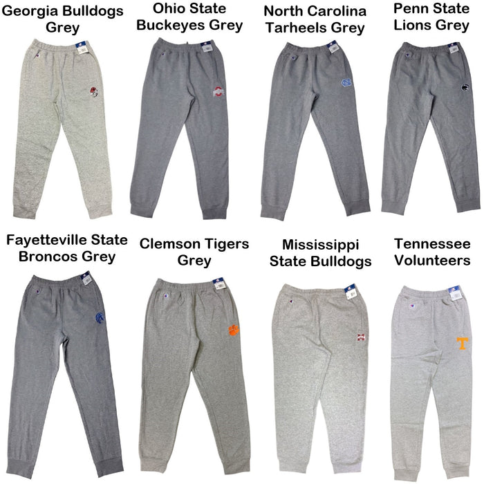 Champion Men's Soft Lightweight Elastic Waist NCAA Graphic Logo Sweat Pant