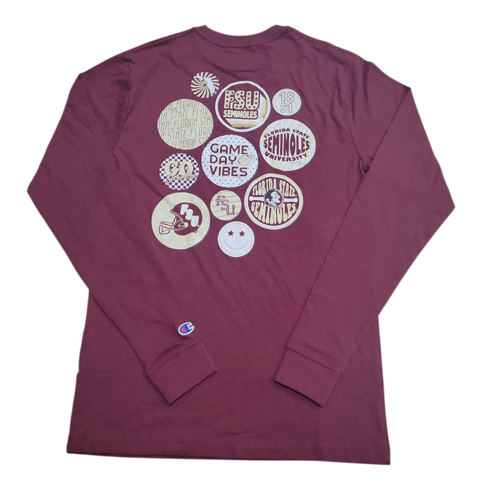 Champion Unisex "Game Day Vibes" NCAA Graphic Print Long Sleeve T-Shirt