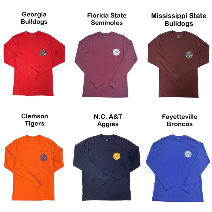 Champion Unisex "Game Day Vibes" NCAA Graphic Print Long Sleeve T-Shirt