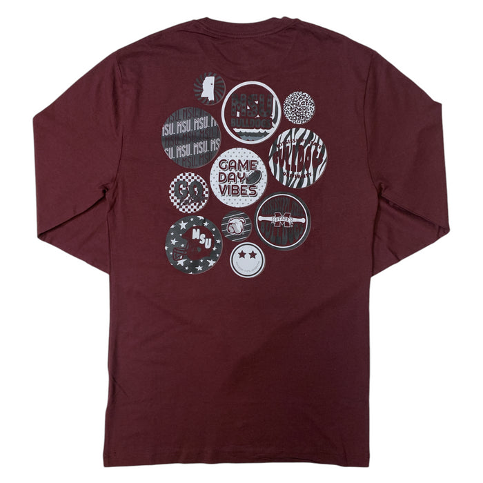 Champion Unisex "Game Day Vibes" NCAA Graphic Print Long Sleeve T-Shirt