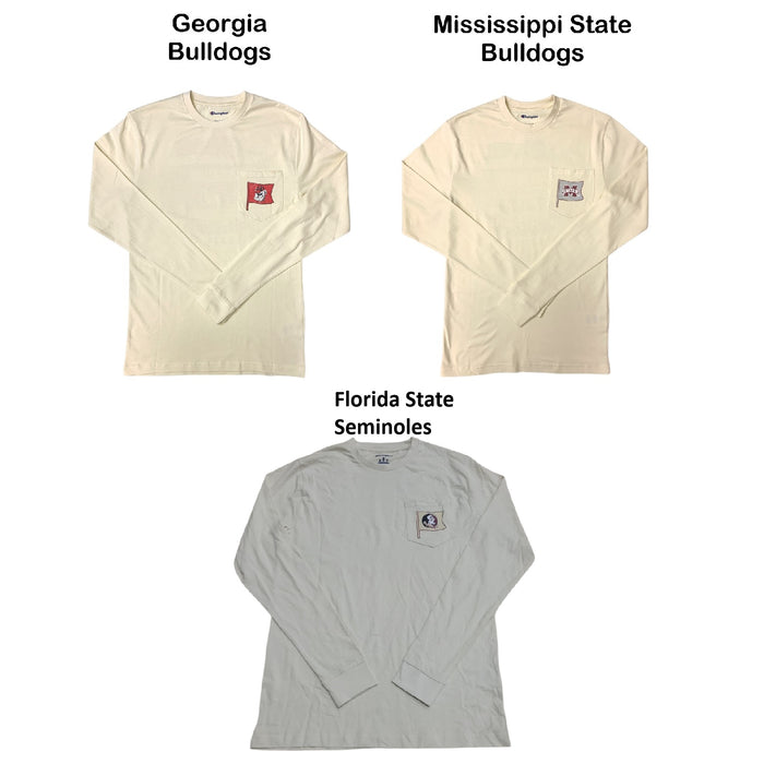 Champion Unisex "Tailgate Crew" Graphic Print Long Sleeve T-Shirt