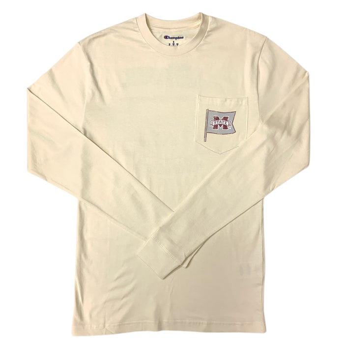 Champion Unisex "Tailgate Crew" Graphic Print Long Sleeve T-Shirt