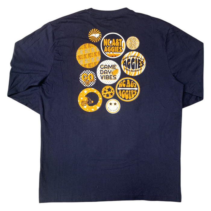 Champion Unisex "Game Day Vibes" NCAA Graphic Print Long Sleeve T-Shirt