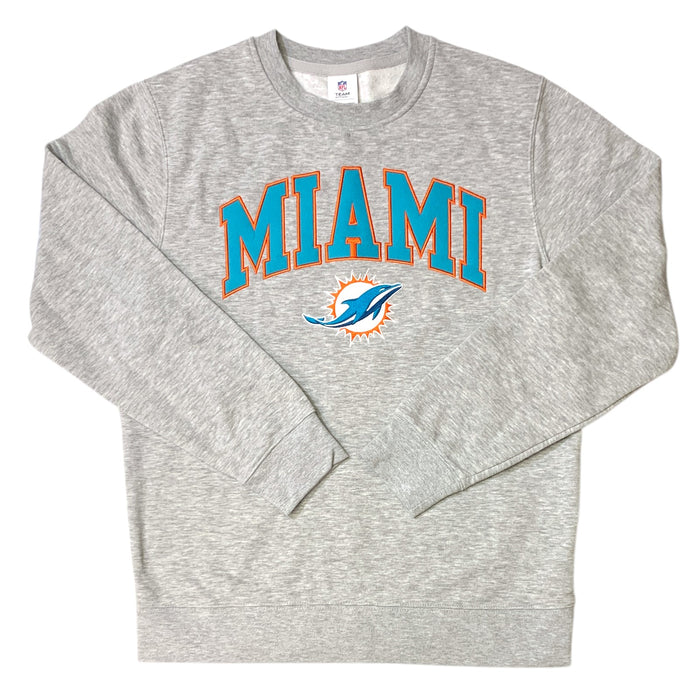 NFL Men Embroidery Soft Warm Ribbed Cuff & Hem Crewneck Sweatshirt