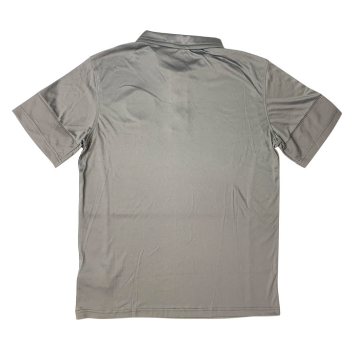 NFL Team Apparel Men's Officially Licensed Buttoned Collared Polo, Grey