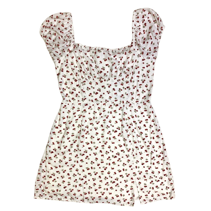 Aéropostale Womens Cherry Print Square-Neck Drop-Waist Mini Dress