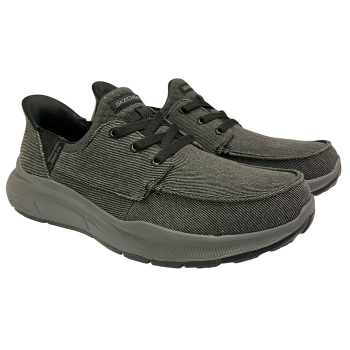 Skechers Men's Hands Free Swift Fit Moc Toe Canvas Sneaker (Wide Fit), 255010WS