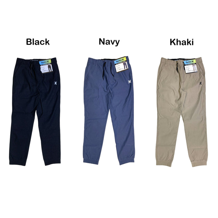 Hurley Boys Performance Jogger, Stretch Material, Tapered Fit with Elastic Cuff