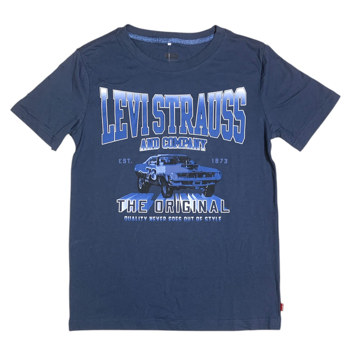 Levi's Boys Short Sleeve Graphic Tee, Relaxed Fit, Soft Knit Fabric, Tagless