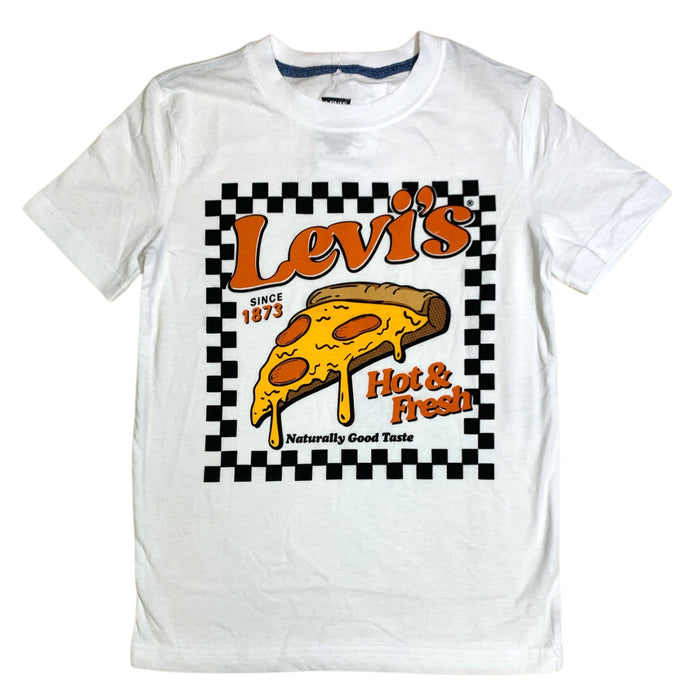 Levi's Boys Short Sleeve Graphic Tee, Relaxed Fit, Soft Knit Fabric, Tagless