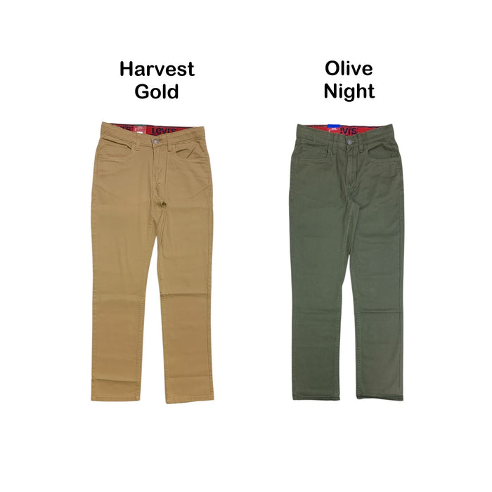 Levi Boy's 511 Comfort Stretch Twill Pant, Adjustable Flex Stretch Waist, 92P405