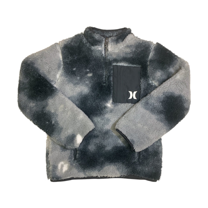 Hurley Boys Sherpa Fleece Quarter Zip Pullover with Standing Collar