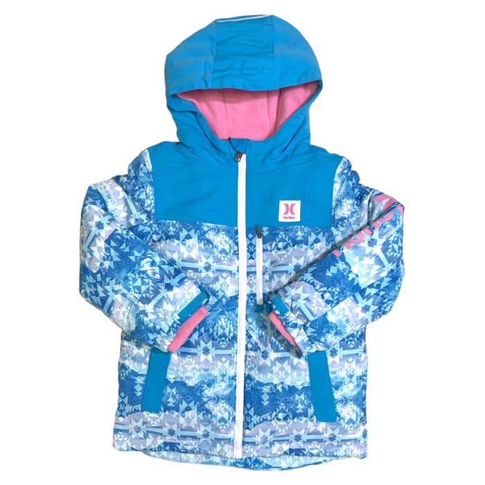 Hurley Girls Warm Artic Fleece Lined Water Resistant Multi Pocket Snow Jacket