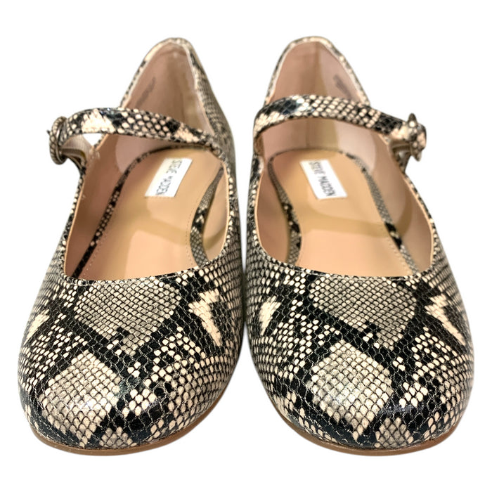 Steve Madden Women's Mary Jane Buckle Low Block Heel