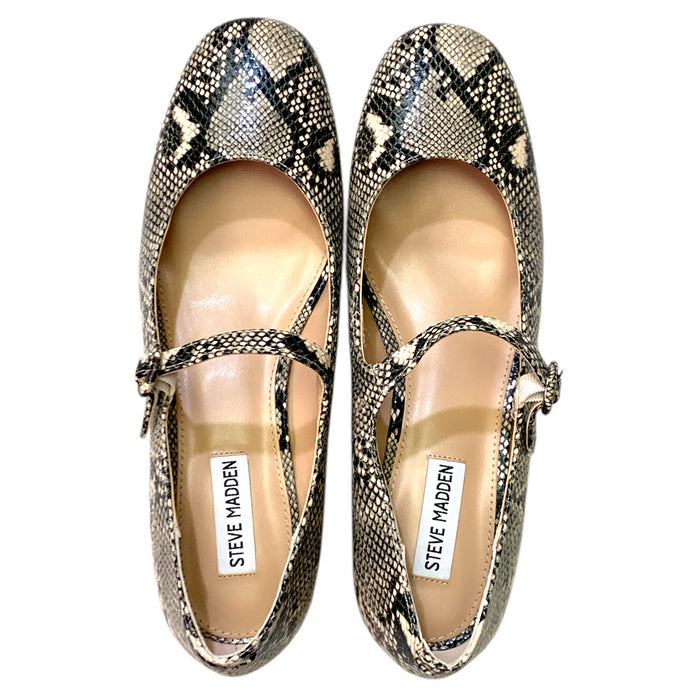 Steve Madden Women's Mary Jane Buckle Low Block Heel