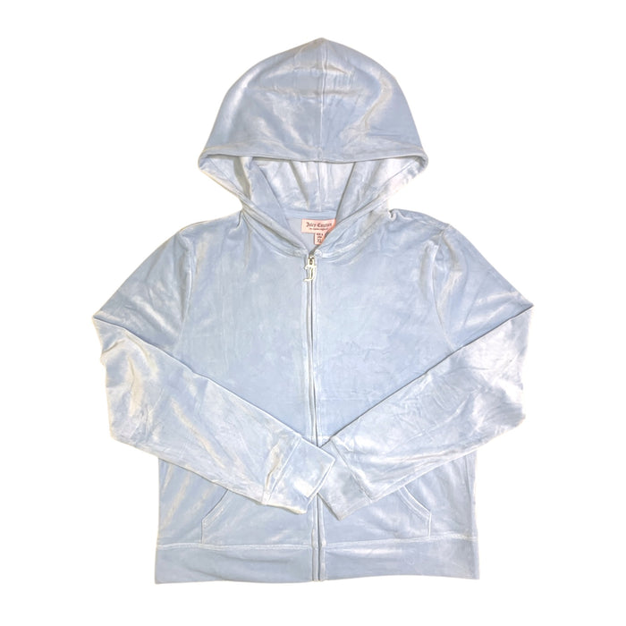 Juicy Couture Velour Jacket, Full Zip, Hooded with Rear Rhinestone Logo