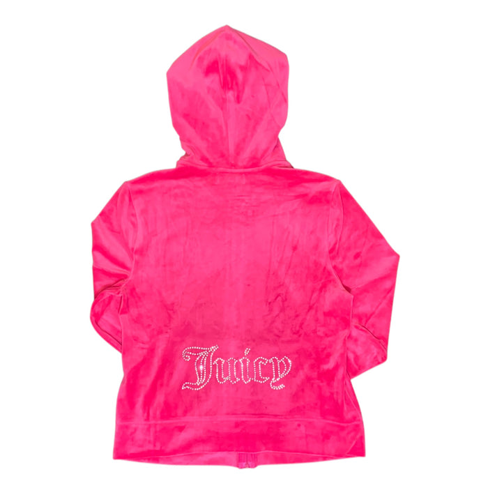Juicy Couture Velour Jacket, Full Zip, Hooded with Rear Rhinestone Logo
