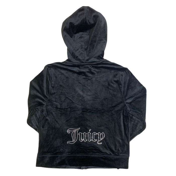Juicy Couture Velour Jacket, Full Zip, Hooded with Rear Rhinestone Logo