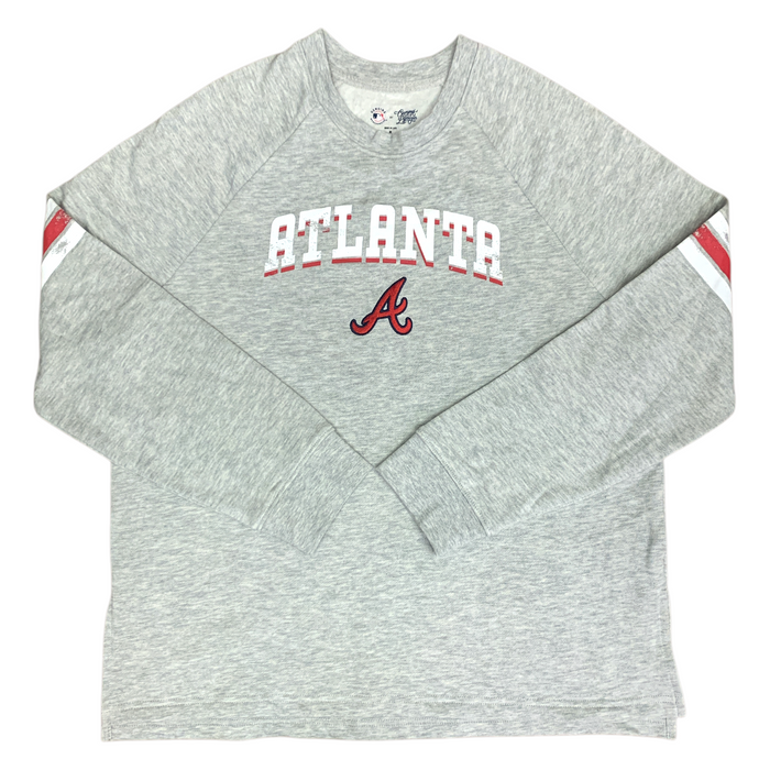 MLB Women's Embroidered Team Logo Long Sleeve Pullover