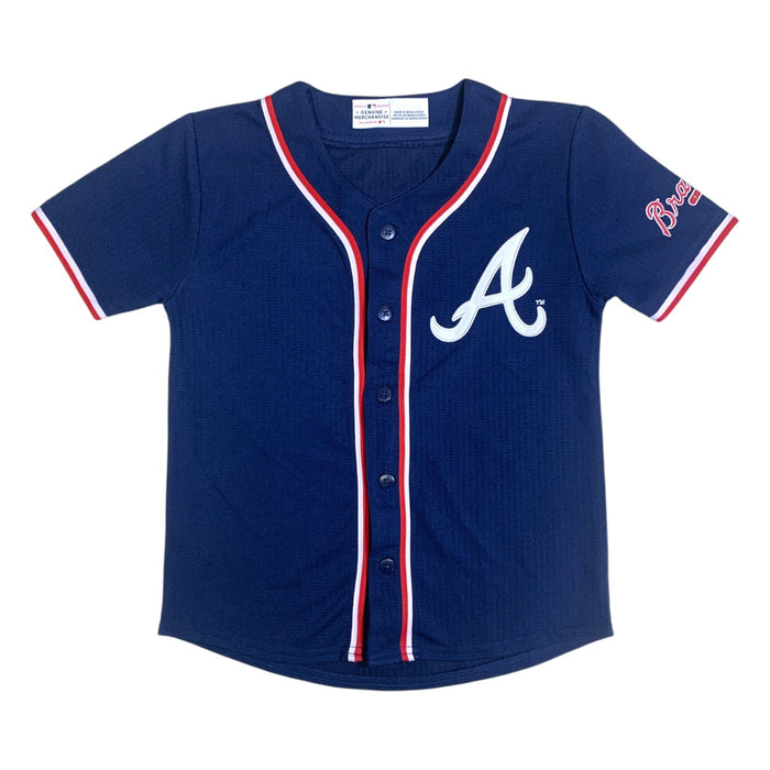 MLB Officially Licensed Youth Logo Button Down Jersey
