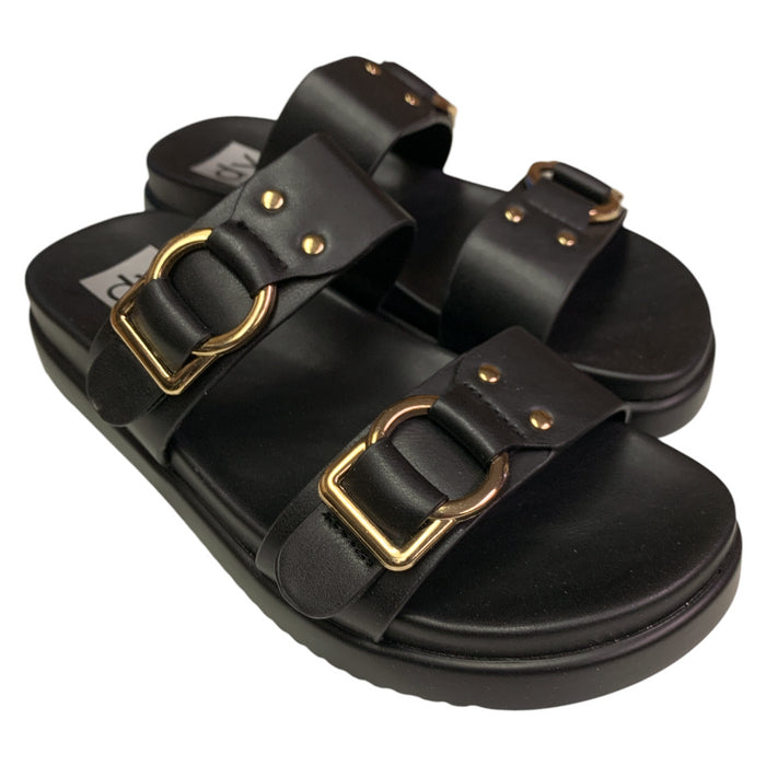 DV Dolce Vita Women's Footbed Lightweight Slip-On Unique Sandal