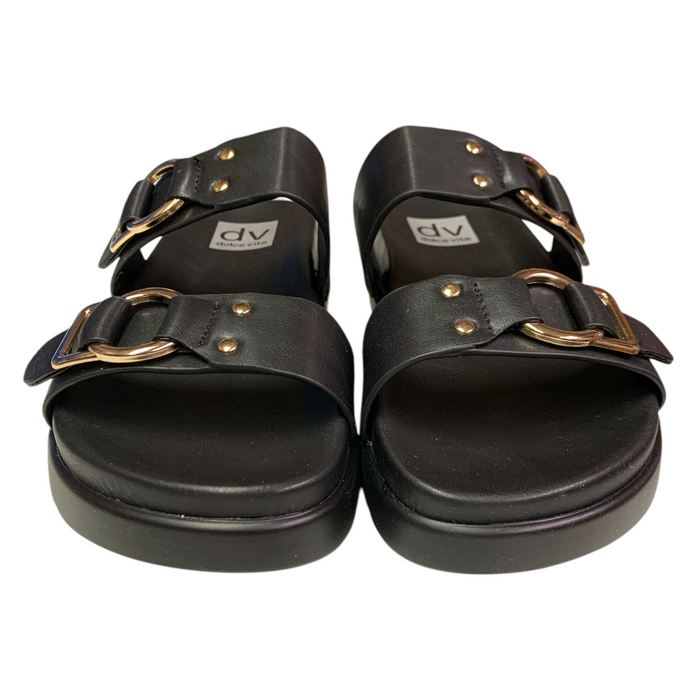 DV Dolce Vita Women's Footbed Lightweight Slip-On Unique Sandal