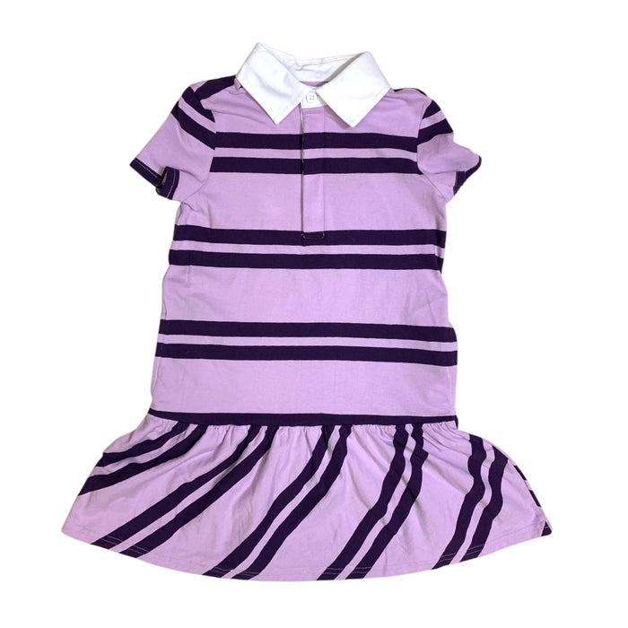 Gap Kids Girls Striped Dress, Rugby Style, Buttoned Point Collar