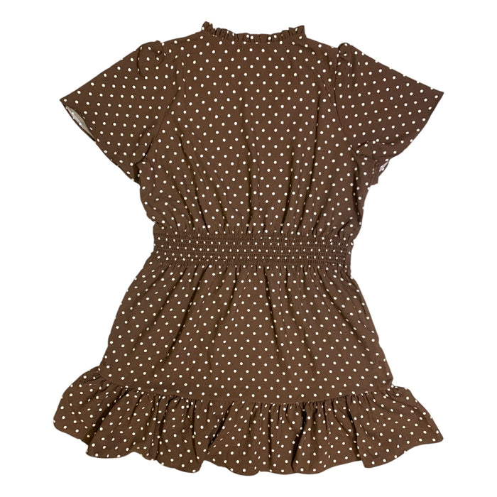 Draper James Womens Tiered Dress, V-Neck, Smocked Waistband and Ruffled Collar