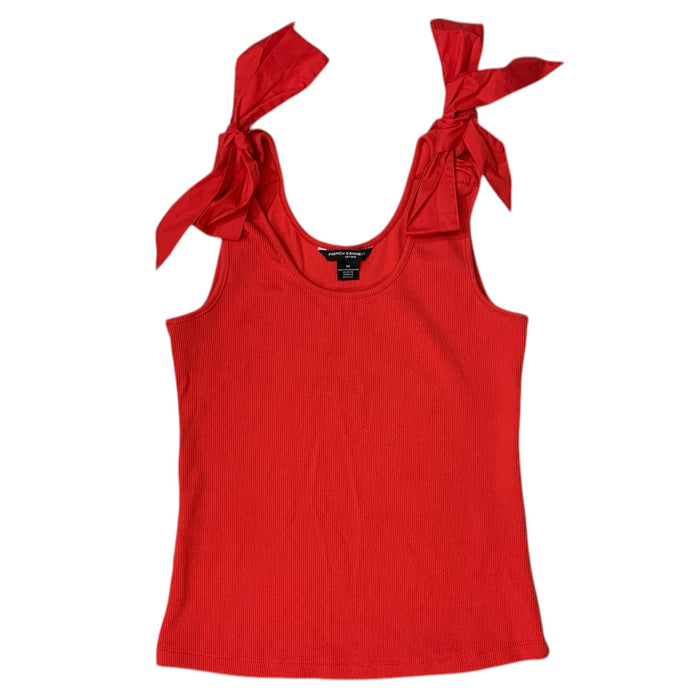 French Connection Women's Soft Flattering Fit Scoop Neck Bow Tank Top