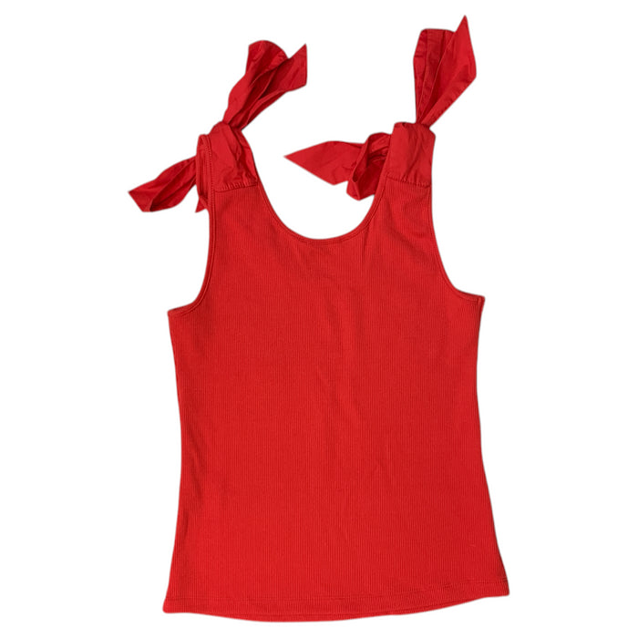 French Connection Women's Soft Flattering Fit Scoop Neck Bow Tank Top