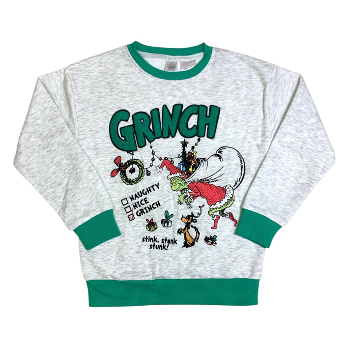 Licensed Character Adult Holiday Sweater – The Grinch by Dr. Seuss