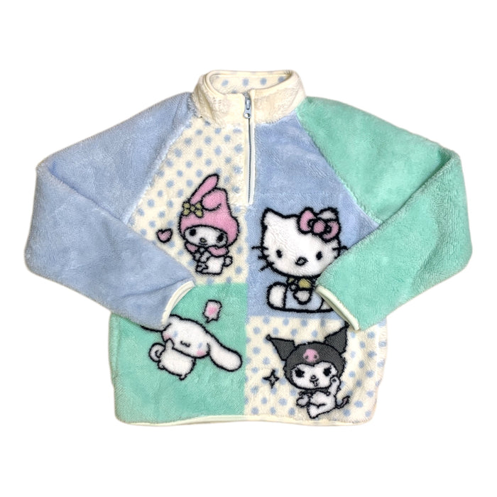 Isaac Morris Girl's Licensed Character Regular Fit Quarter Zip Sherpa Pullover